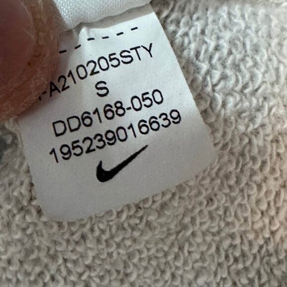 Nike Sportswear French Terry Pullover Hoodie Gray (Small) DD6168-050 - Picture 6 of 9